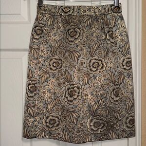 Burberry Prorsum Spring 2009 Sample Floral Metallic Skirt
